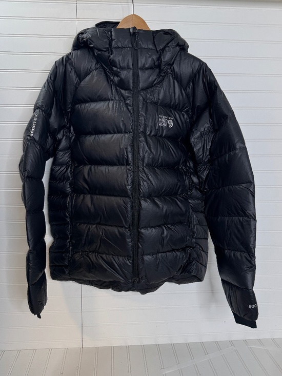 NEW Mountain Hardwear Phantom Alpine Down Hooded Jacket Men's Black Medium - Picture 1 of 13